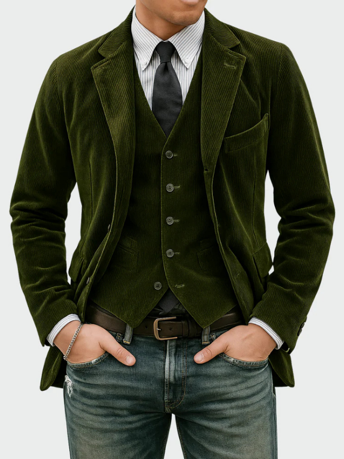 Tommy™ | Compleet 2-delig: Blazer en Gilet van Velvet