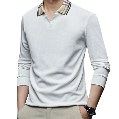 ELEGANTE POLO MET RUITKRAAG VOOR HEREN