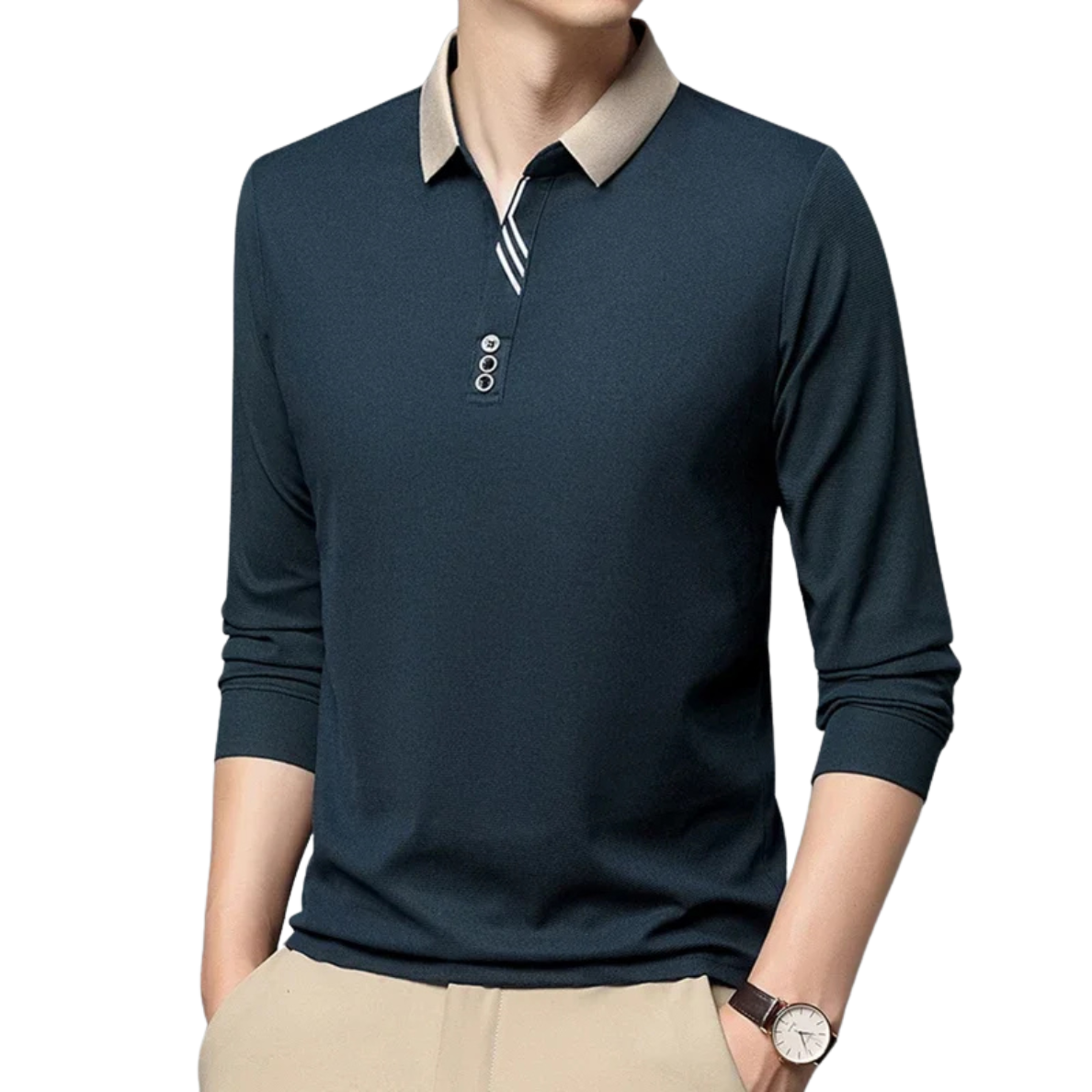 VALÉRIAN | ELEGANTE EN ADEMENDE POLO VOOR HEREN