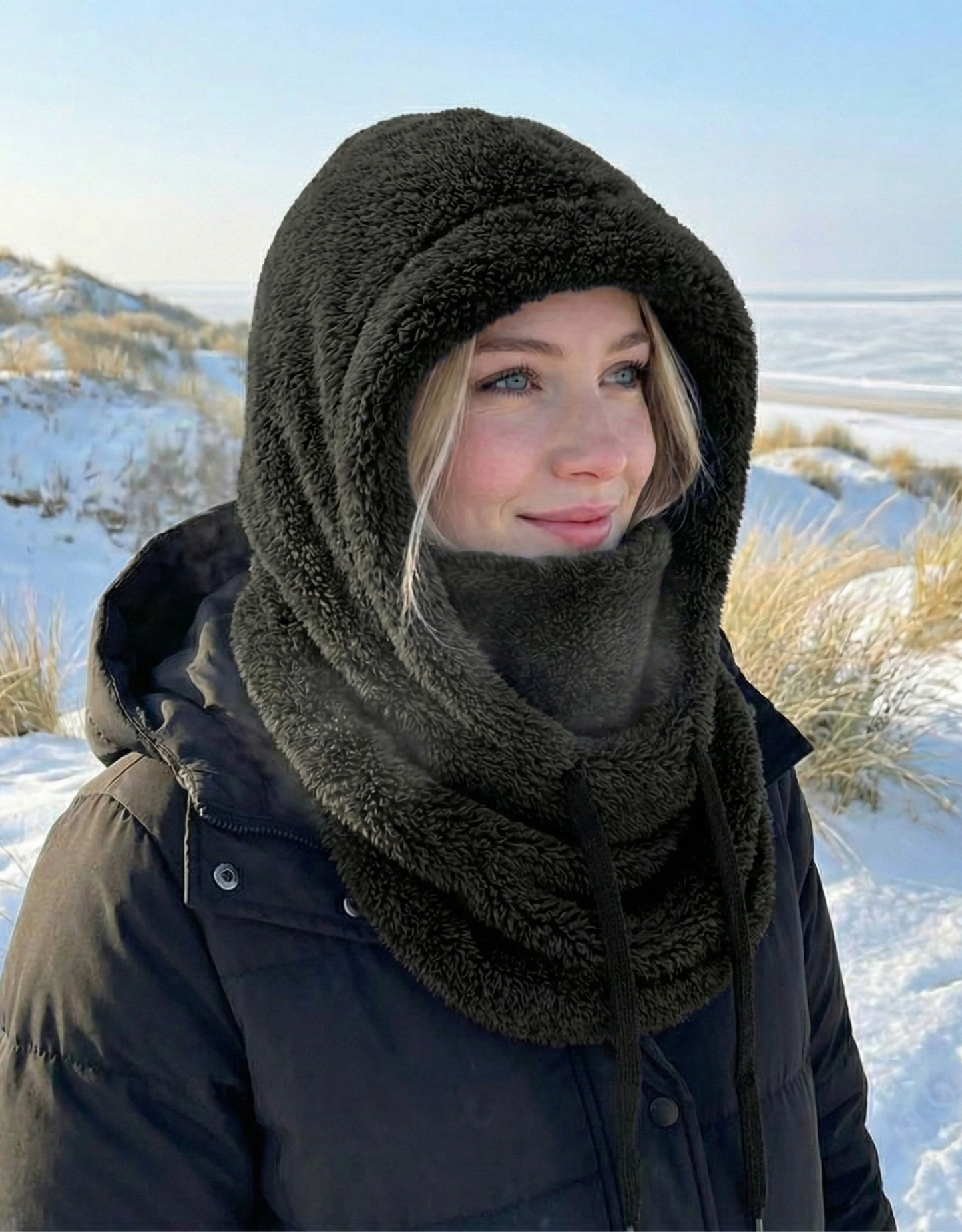 The FrostHug Hoodie™ | Winter kap met Omhullende Warmte en Dagelijks Comfort