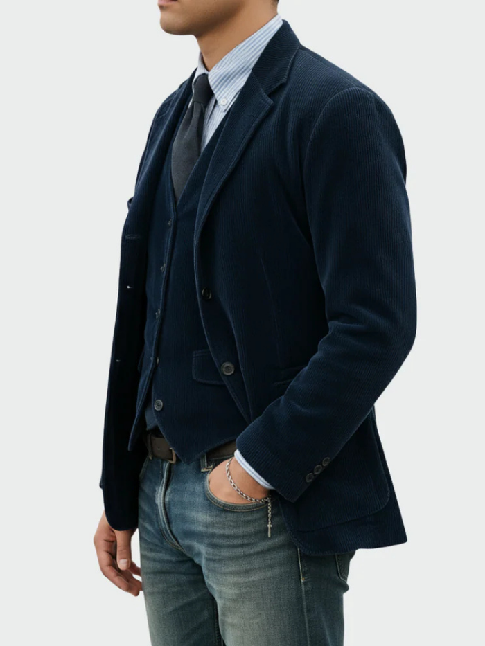 Tommy™ | Compleet 2-delig: Blazer en Gilet van Velvet
