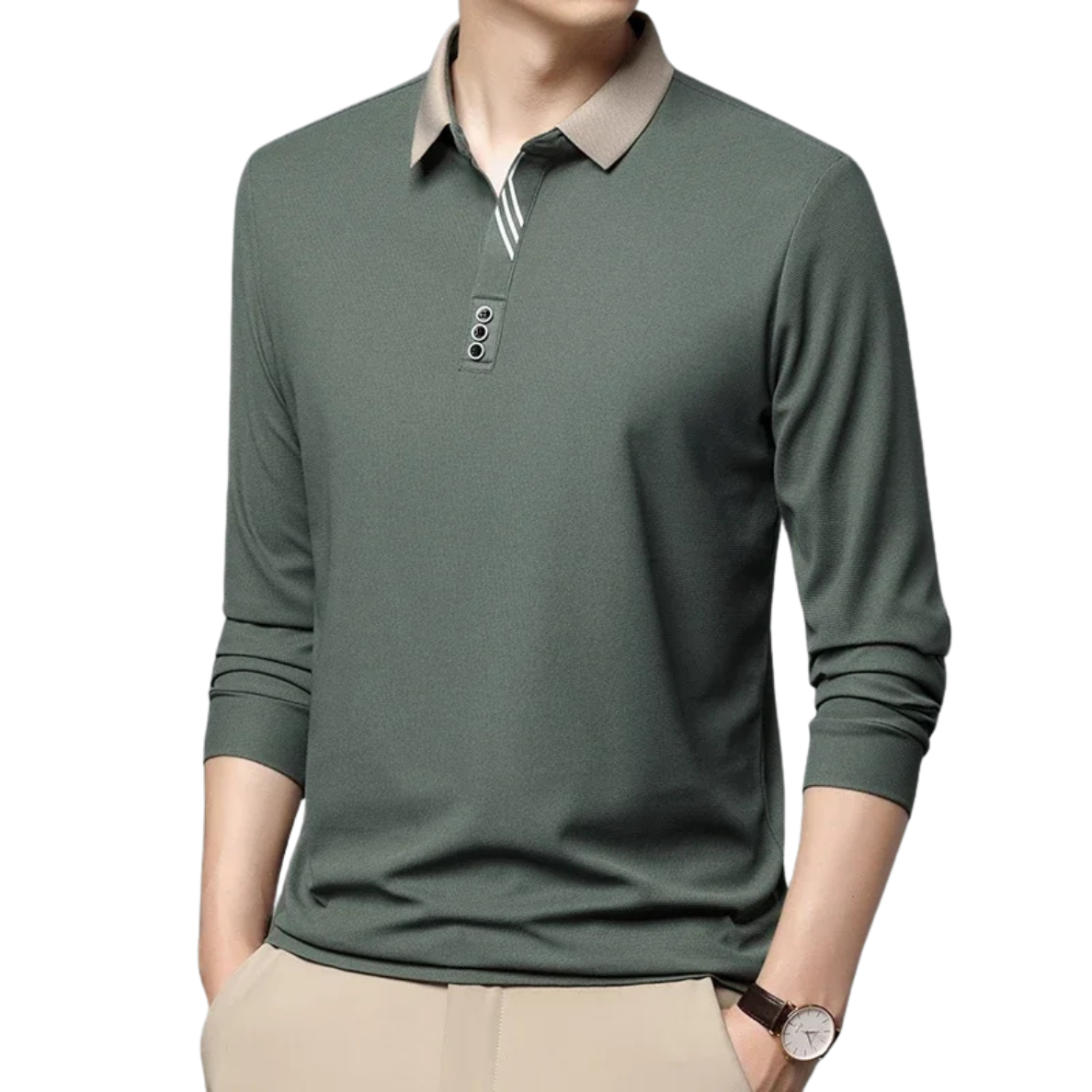 VALÉRIAN | ELEGANTE EN ADEMENDE POLO VOOR HEREN