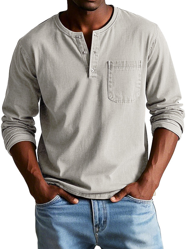 VINTAGE SHIRT MET LANGE MOUWEN