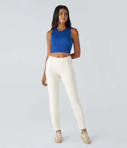 RAFFAELLA | Hoge Taille Ultra Comfortabele Broek met Casual Chic Stijl