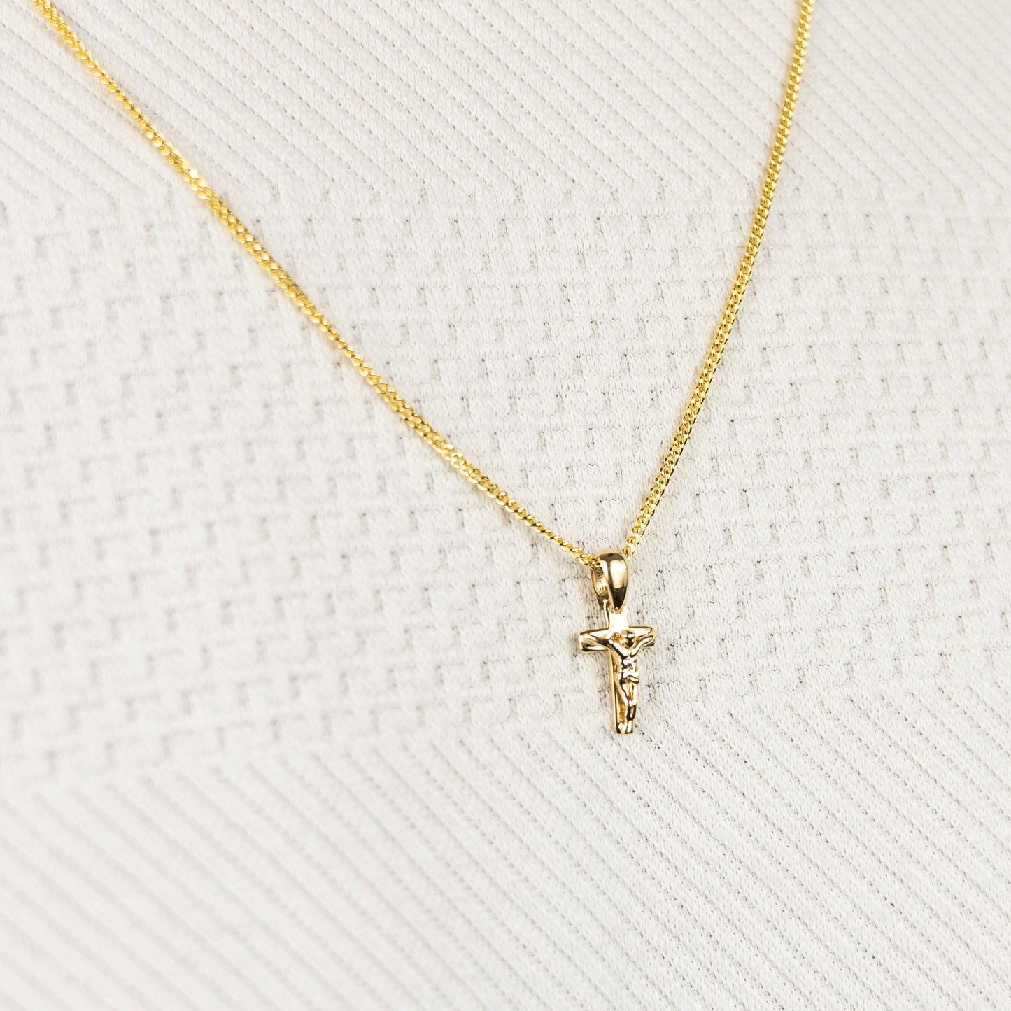 KRUIS KRUISBEELD COLLIER 585 GOUD
