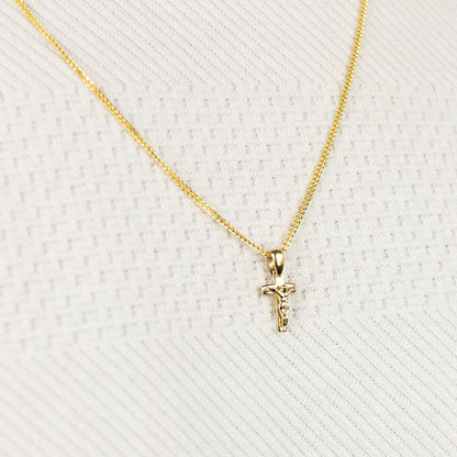 KRUIS KRUISBEELD COLLIER 585 GOUD