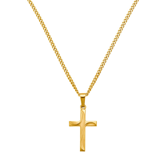 KRUIS KETTING 333 GOUD
