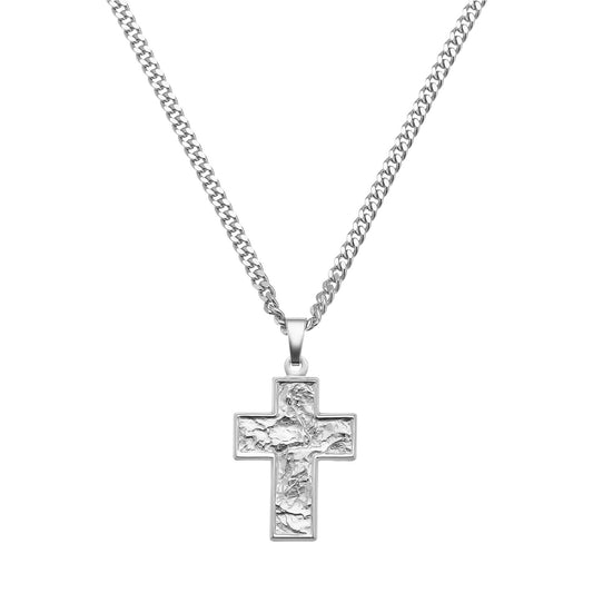 KRUIS COLLIER SUENO 925 ZILVER GERHODINEERD