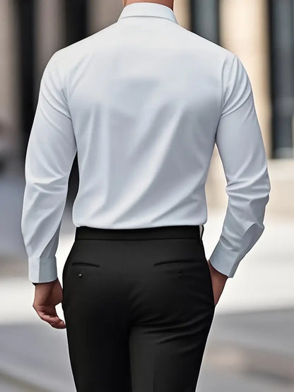 Slim Fit Overhemd met Luxe Uitstraling