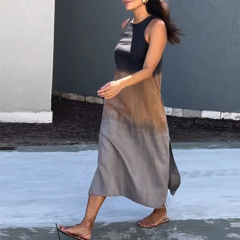 Modieuze Mouwloze Jurk