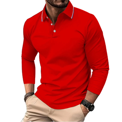PREMIUM CASUAL POLO MET CONTRASTERENDE Kraag