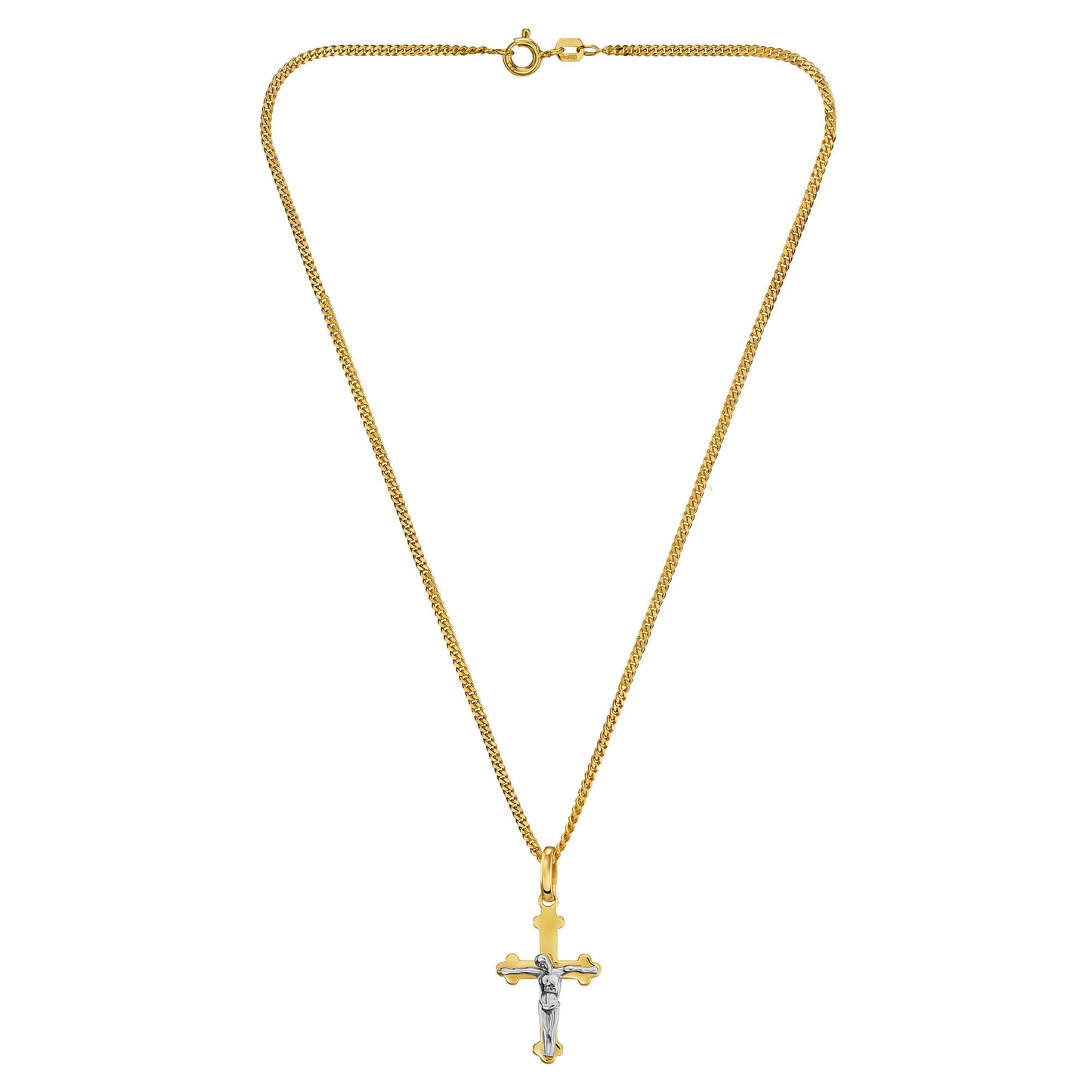 KRUIS KRUISBEELD COLLIER 585 GOUD