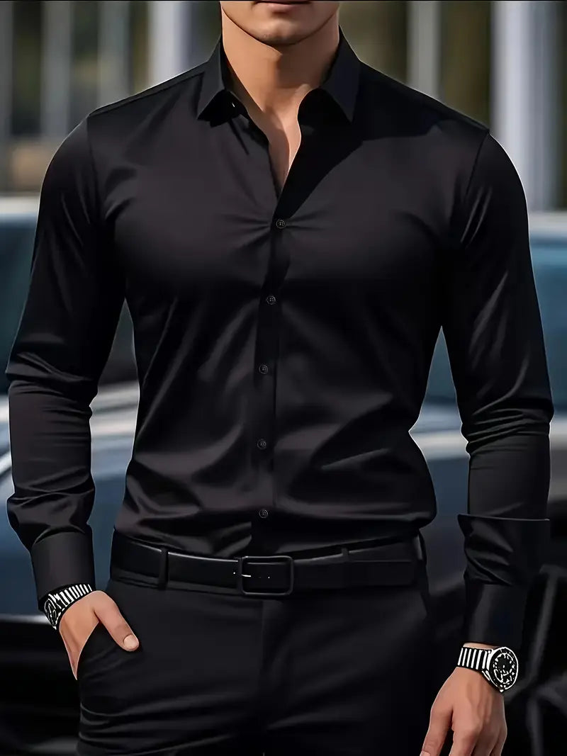Slim Fit Overhemd met Luxe Uitstraling