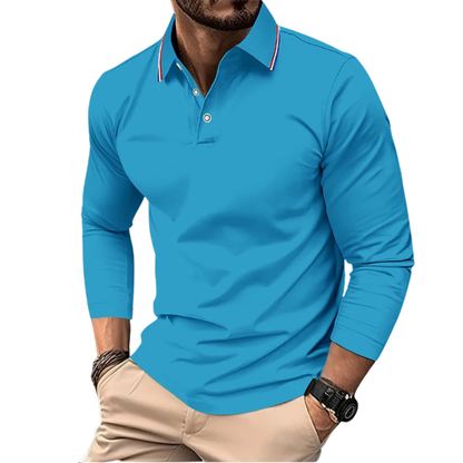 PREMIUM CASUAL POLO MET CONTRASTERENDE Kraag