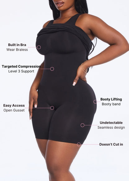 SecretSculpt Jersey Halter Midi Dress