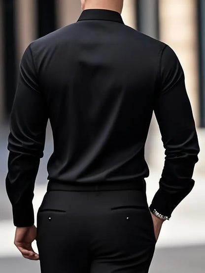 Slim Fit Overhemd met Luxe Uitstraling