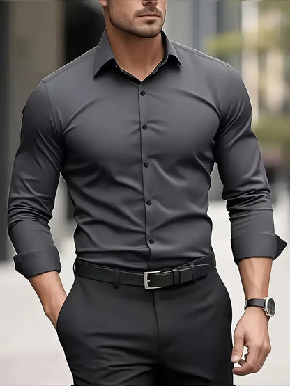 Slim Fit Overhemd met Luxe Uitstraling