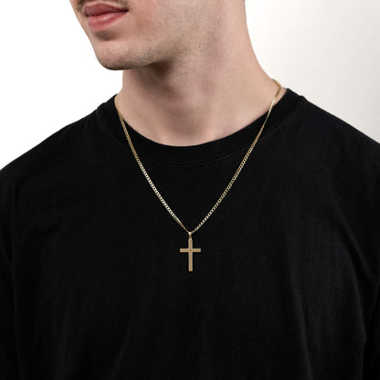 KRUIS BASIS KETTING 333 GOUD