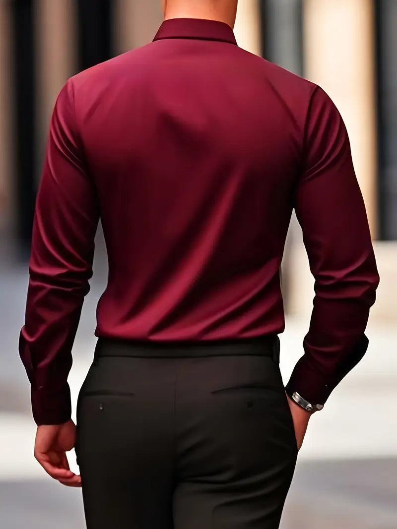 Slim Fit Overhemd met Luxe Uitstraling