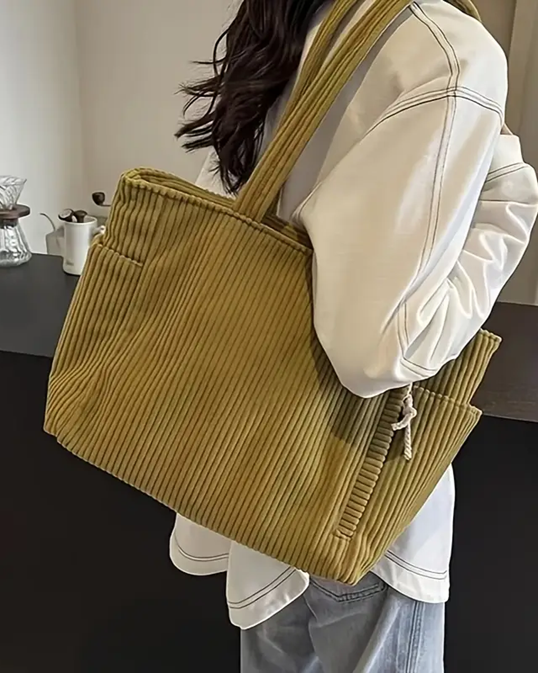 Geribbelde Totetas met Koorddetail