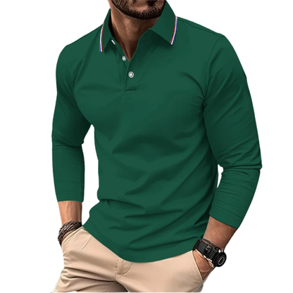 PREMIUM CASUAL POLO MET CONTRASTERENDE Kraag