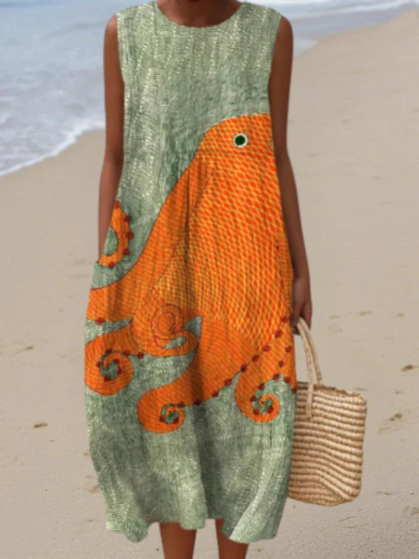 Marina | Ocean Breeze Midi Jurk