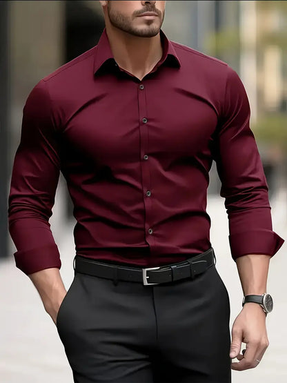 Slim Fit Overhemd met Luxe Uitstraling