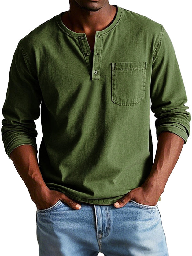 VINTAGE SHIRT MET LANGE MOUWEN
