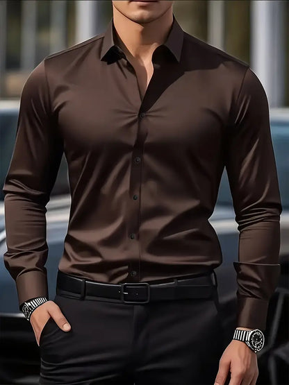 Slim Fit Overhemd met Luxe Uitstraling