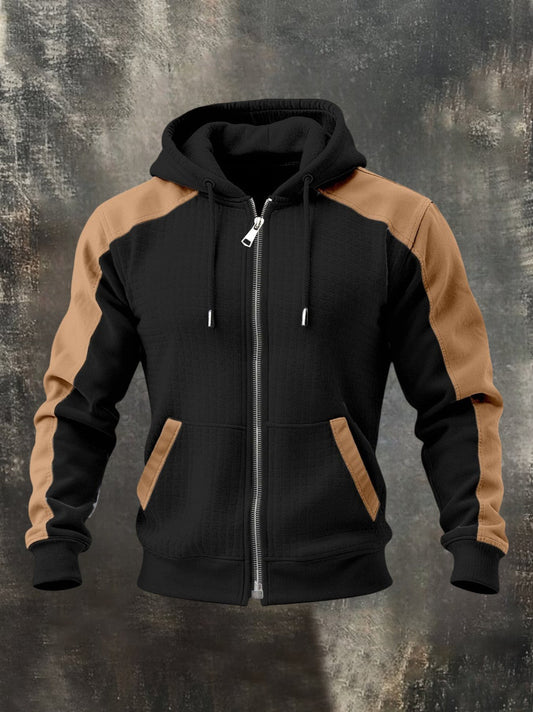 SALVATORE™ | FELPA BICOLORE ZIP