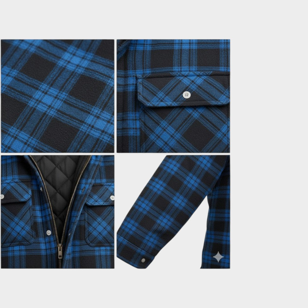 Warme herenjas van premium wolmix