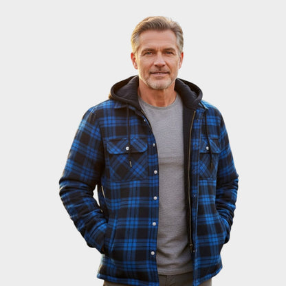 Warme herenjas van premium wolmix