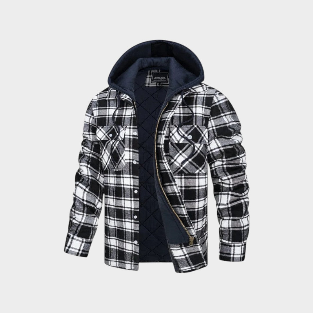 Warme herenjas van premium wolmix