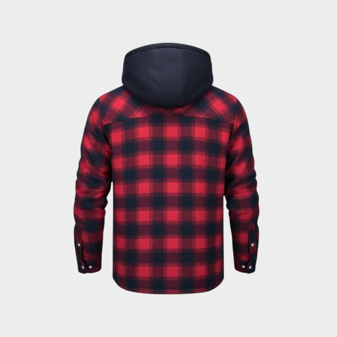 Warme herenjas van premium wolmix