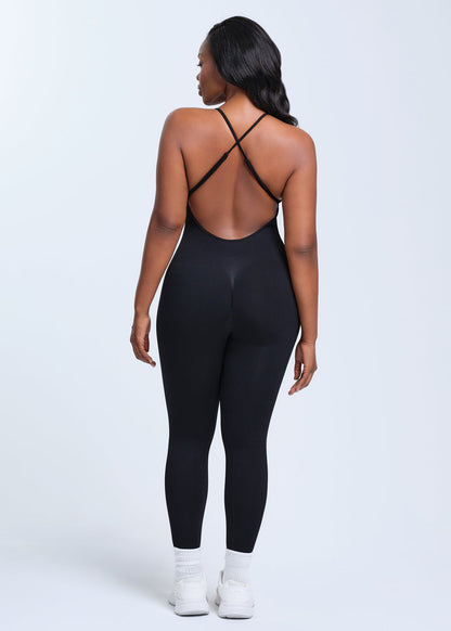SnatchedKnit Backless Jumpsuit