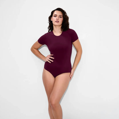 T-shirt body met ronde hals