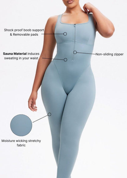 SaunaSculpt Compression Jumpsuit