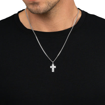 KRUIS COLLIER SUENO 925 ZILVER GERHODINEERD