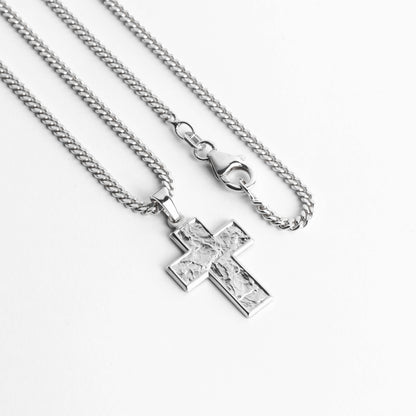 KRUIS COLLIER SUENO 925 ZILVER GERHODINEERD