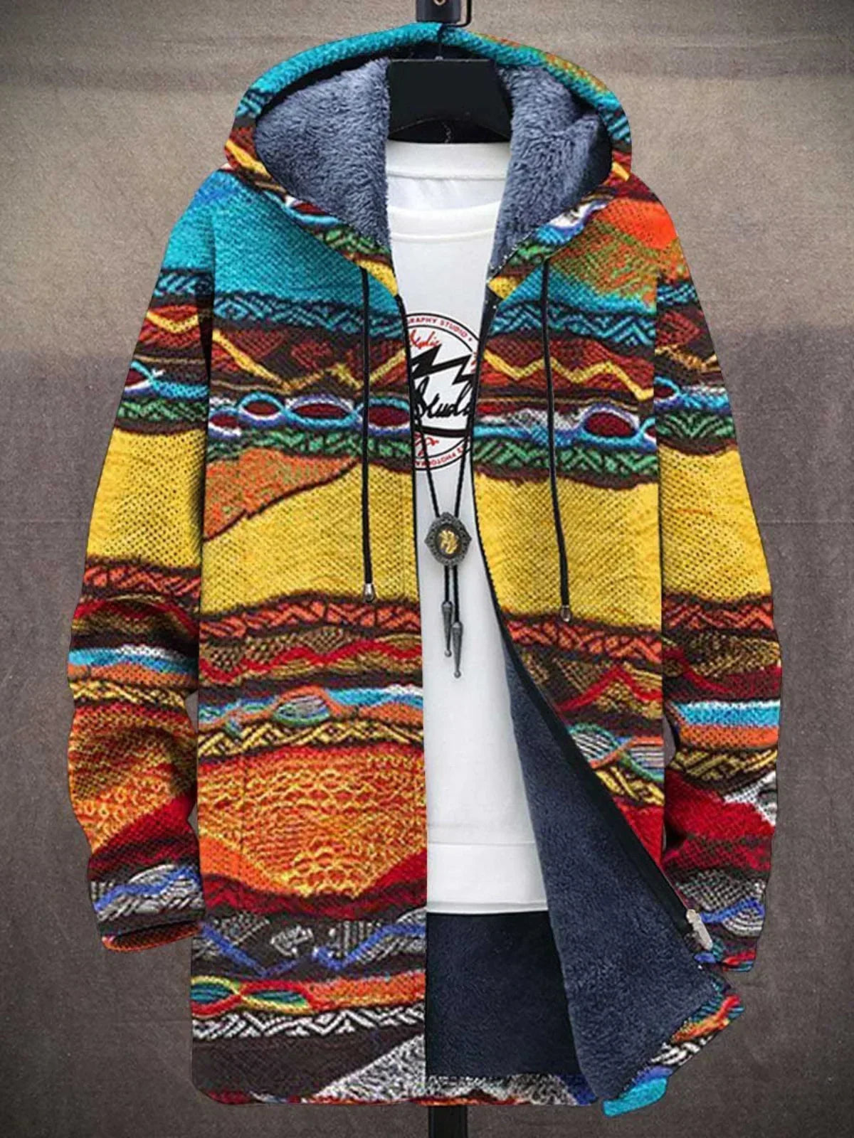 Luxe cardigan met artistieke inspiratie