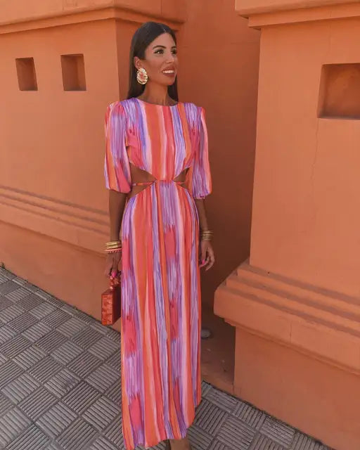 Ameline  | Elegante jurk met open rug