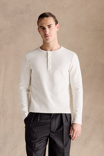 Alvaro Henley Shirt – Tijdloze Casual Elegantie