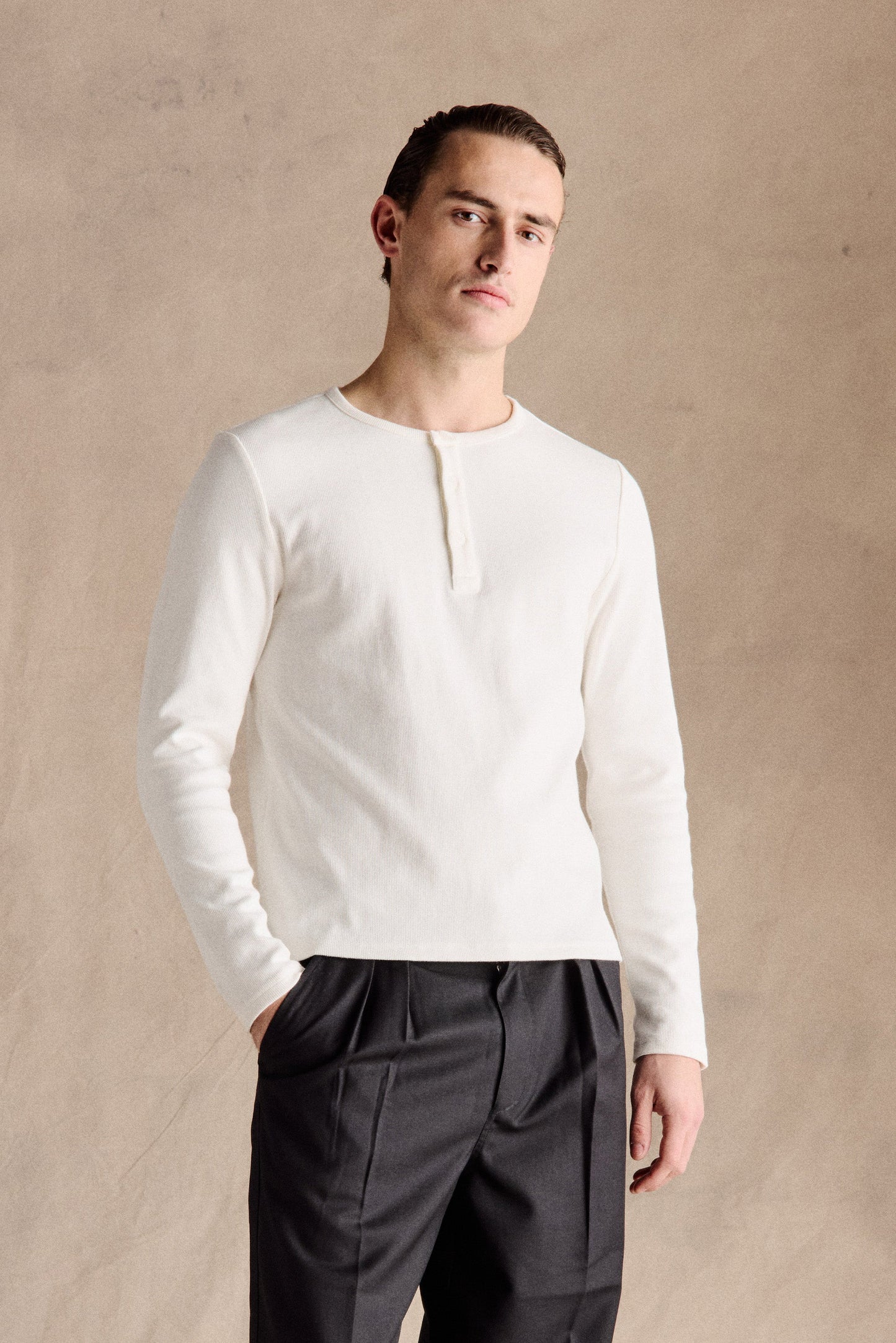 Alvaro Henley Shirt – Tijdloze Casual Elegantie