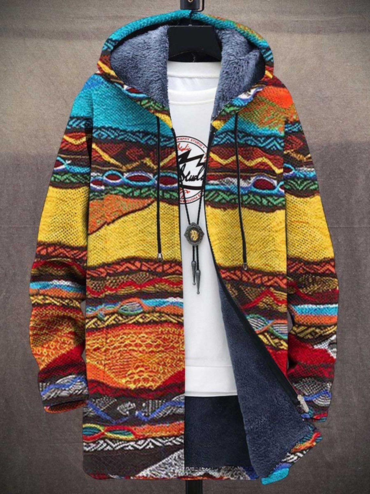Luxe cardigan met artistieke inspiratie