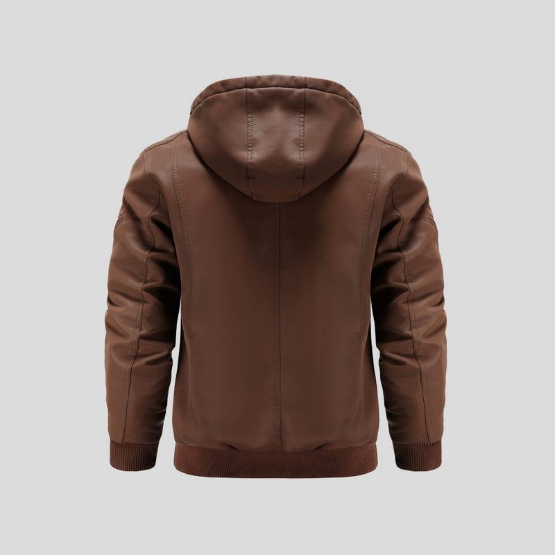 LANCE™|GIACCA IN PELLE CON CAPPUCCIO