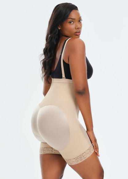 BootyBoosting High-Waist Side Zip Shorts