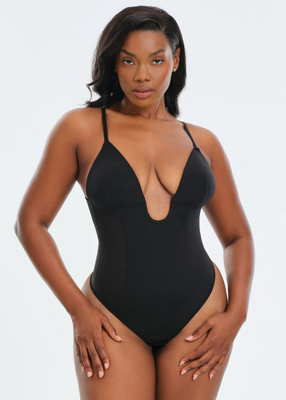 BraSculpt Plunge Bodysuit Thong