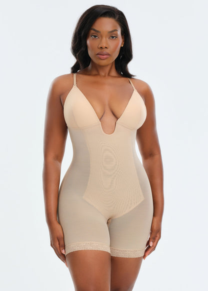 BraSculpt Plunge Bodysuit Shorts