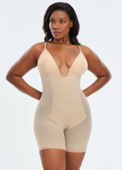 BraSculpt Plunge Bodysuit Shorts