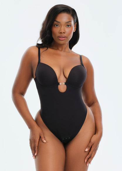 BraSculpt Backless Plunge Bodysuit